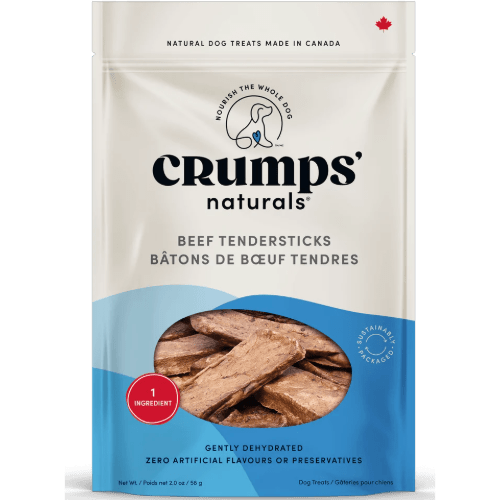 Beef Tendersticks Dog Treats 1.9 oz - Crumps' Naturals - PetToba - Crumps' Naturals