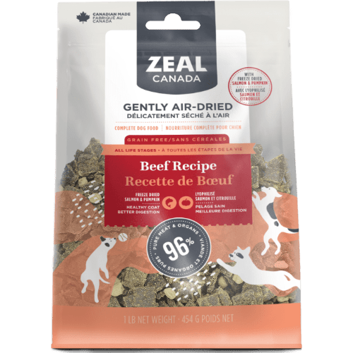 Beef with Freeze - Dried Salmon & Pumpkin - Air Dried Dog Food - Zeal - PetToba - Zeal