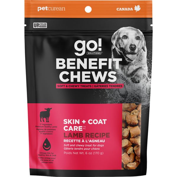 Benefit Chews Skin + Coat Care Lamb - Dog Treats - Go! Solutions - PetToba - Go! Solutions
