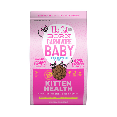 Born Carnivore Baby Kitten Health Deboned Chicken & Egg - Dry Cat Food - Tiki Cat - PetToba - Tiki Cat