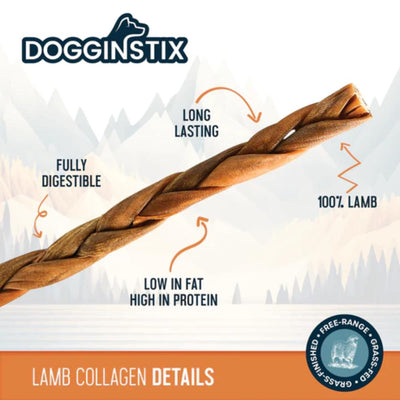 Braided Lamb Collagen - Dogginstix - PetToba - Dogginstix