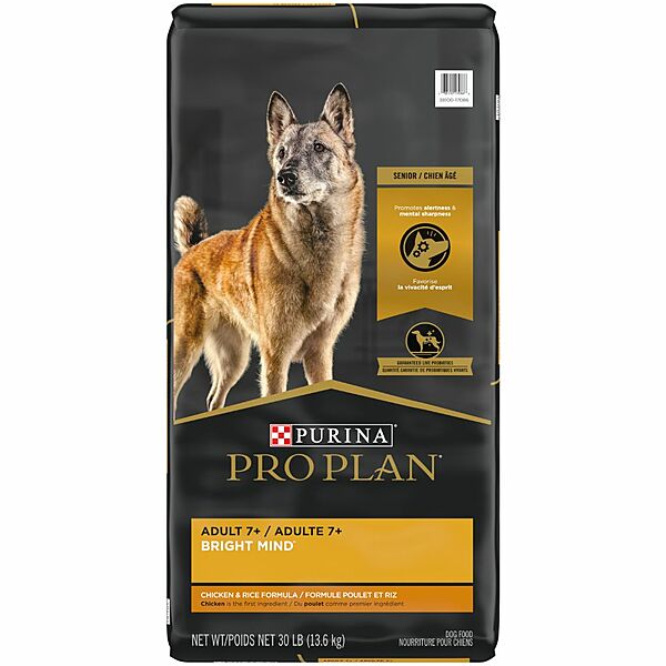 Bright Minds Adult 7+ Chicken & Rice - Dry Dog Food - Purina Pro Plan - PetToba - Purina