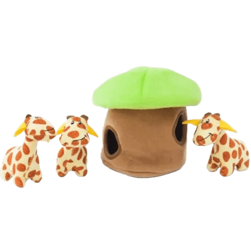 Burrow Squeaker Toy Giraffe Lodge - ZippyPaws - PetToba - ZippyPaws