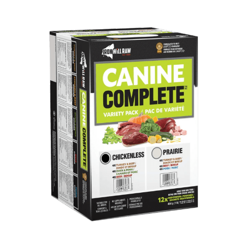 Canine Complete Chickenless Variety Pack 12LB - Iron Will Raw - PetToba - Iron Will Raw