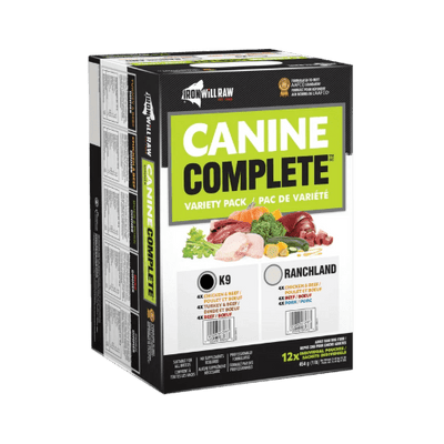 Canine Complete K9 Variety Pack 12 LB - Frozen Raw Dog Food - Iron Will Raw - PetToba - Iron Will Raw