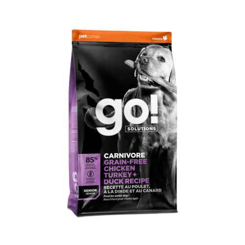 Carnivore Senior Grain - Free Chicken, Turkey + Duck Recipe - Dry Dog Food - Go! Solutions - PetToba - Go! Solutions