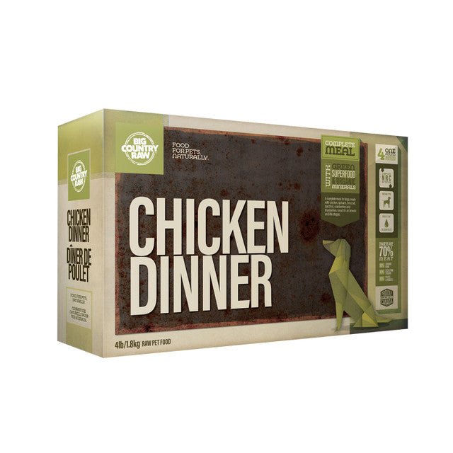 Chicken Dinner Carton - Frozen Raw Dog Food - Big Country Raw - PetToba - Big Country Raw