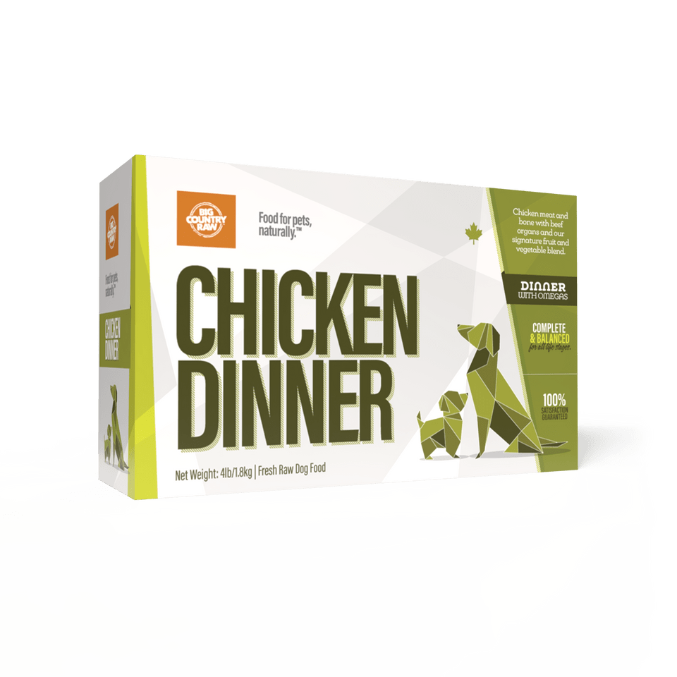 Chicken Dinner Carton - Frozen Raw Dog Food - Big Country Raw - PetToba - Big Country Raw