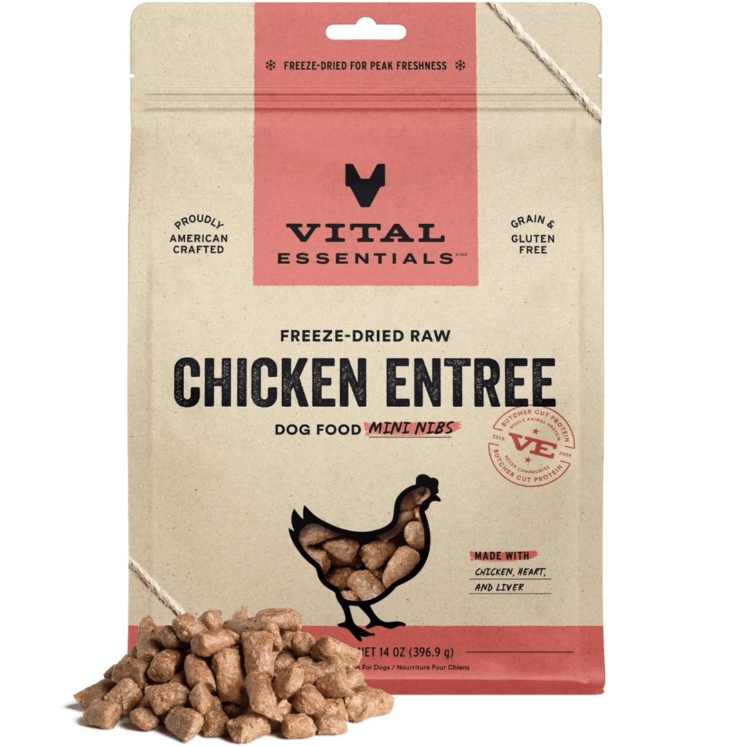 Chicken Entree Mini Nibs - Freeze - Dried Raw Dog Food - Vital Essentials - PetToba - Vital Essentials