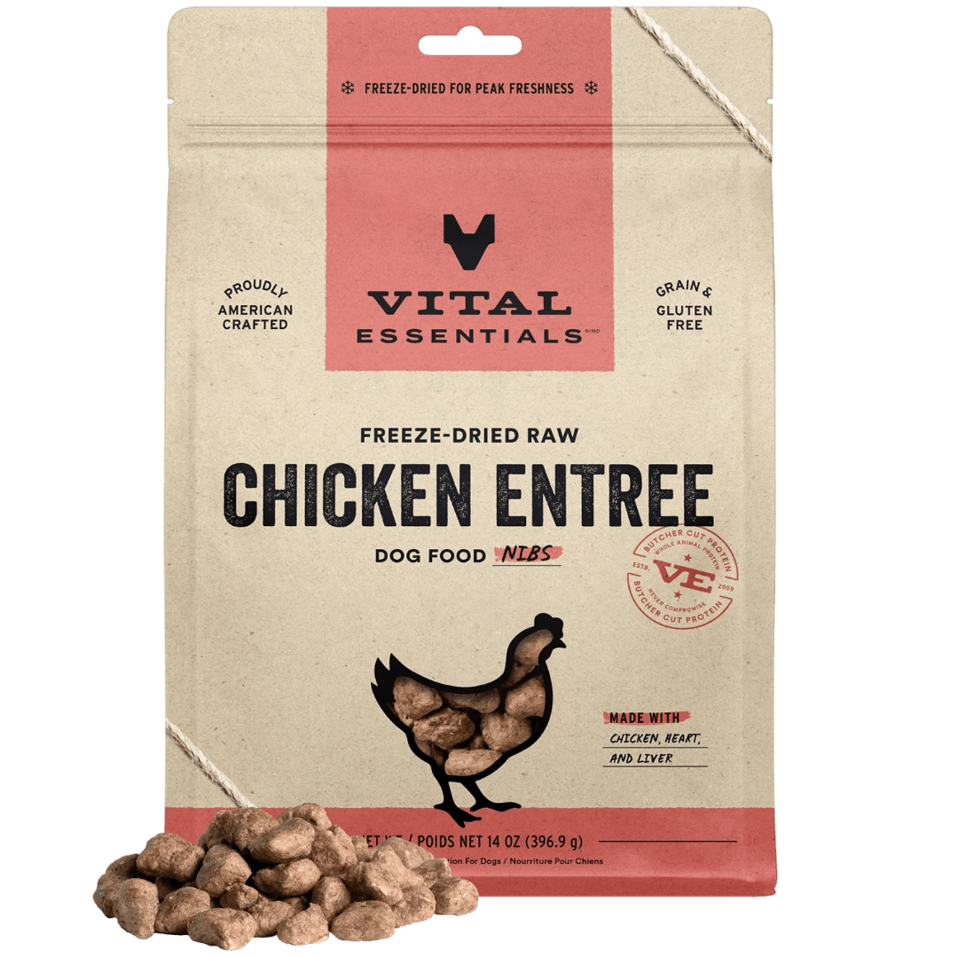 Chicken Entree Nibs - Freeze - Dried Raw Dog Food - Vital Essentials - PetToba - Vital Essentials