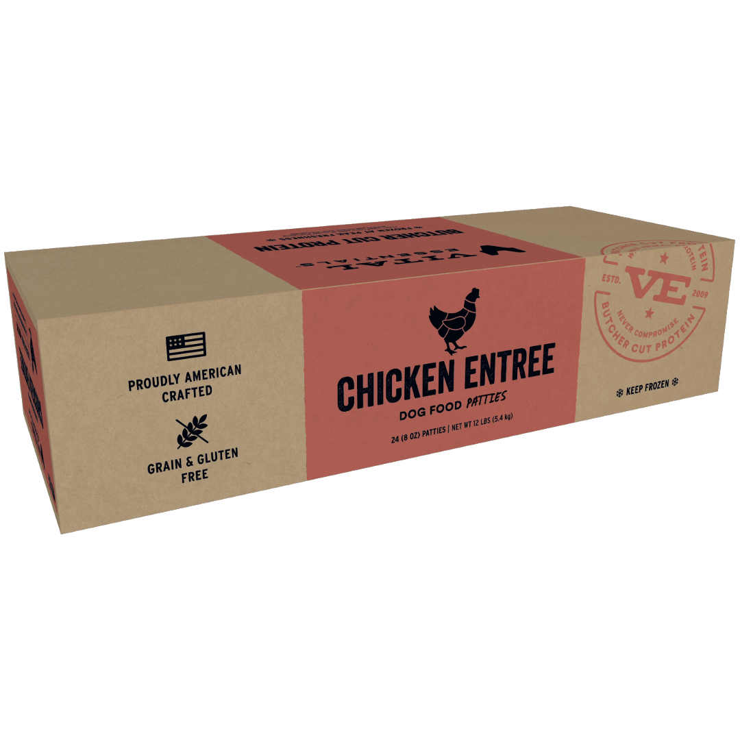 Chicken Entree Patties - Frozen Raw Dog Food - Vital Essentials - PetToba - Vital Essentials