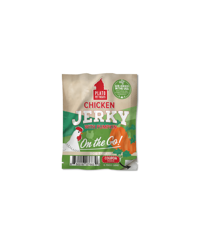 Chicken Jerky with Pumpkin - On The Go! Treats - Dog Treats - Plato - PetToba - Plato