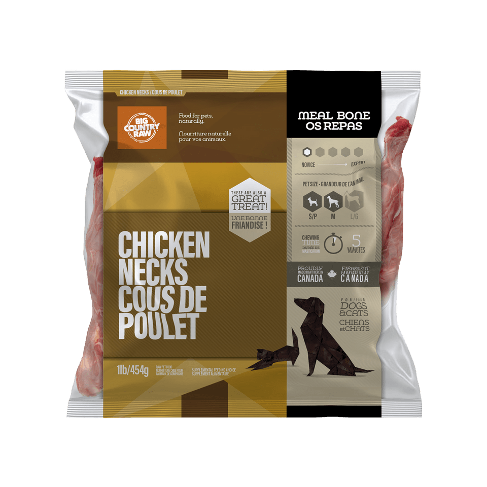 Chicken Necks - Frozen Raw Dog & Cat Treats - Big Country Raw - PetToba - Big Country Raw