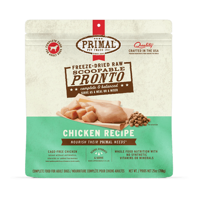 Chicken Raw Pronto - Freeze Dried Raw Dog Food - Primal Pet Foods - PetToba - Primal Pet Foods