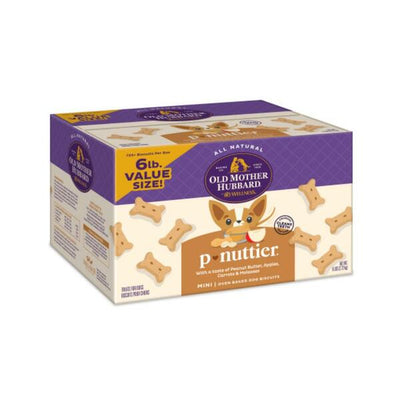 Classic Oven Baked P-Nuttier Mini - Dog Treats - Old Mother Hubbard - PetToba-Old Mother Hubbard