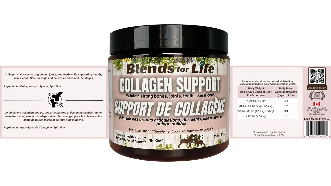 Collagen Support - Dog & Cat Supplements - Blends for Life - PetToba - Blends for Life