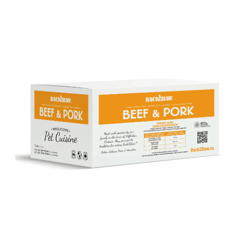 Complete Beef & Pork Combo 12LB - Frozen Raw Food - Back2Raw - PetToba - Back2Raw