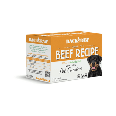 Complete Beef Recipe - Frozen Raw Food - Back2Raw - PetToba - Back2Raw