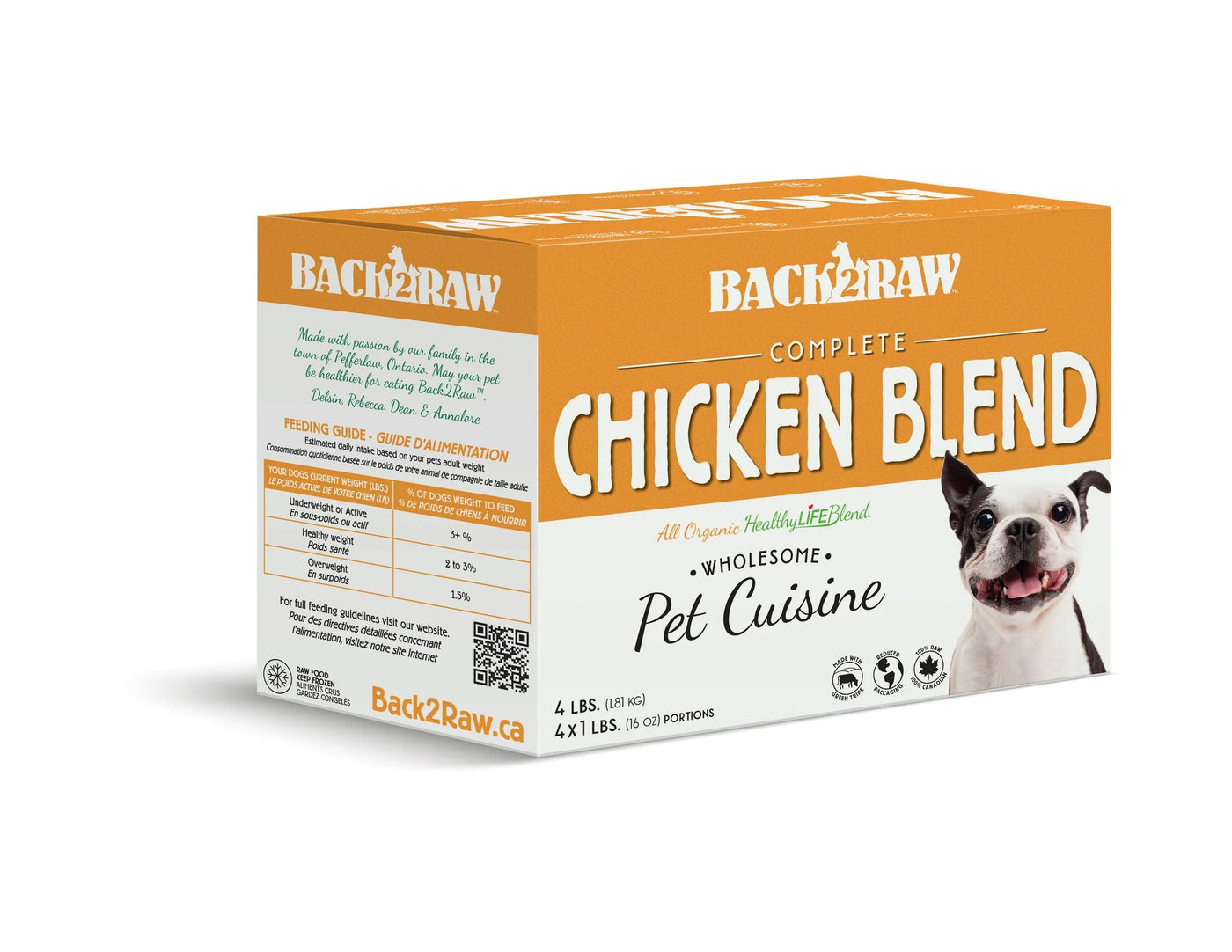 Complete Chicken Blend 4LB - Frozen Raw Food - Back2Raw - PetToba-Back2Raw