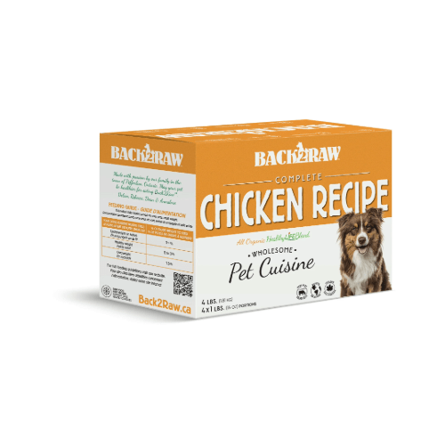 Complete Chicken Recipe 4LB - Frozen Raw Food - Back2Raw - PetToba - Back2Raw