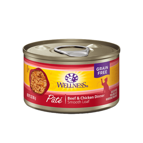 Complete Health™ Beef & Chicken Dinner Pâté Wet Cat Food 3oz/12.5 oz cans - Wellness - PetToba - Wellness