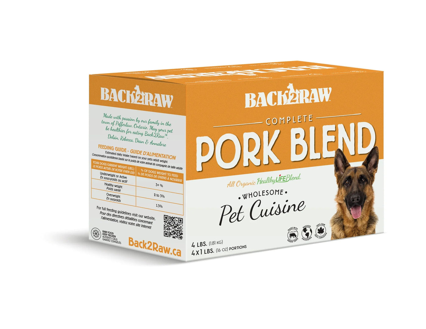 Complete Pork Blend 4LB - Frozen Raw Food - Back2Raw - PetToba-Back2Raw