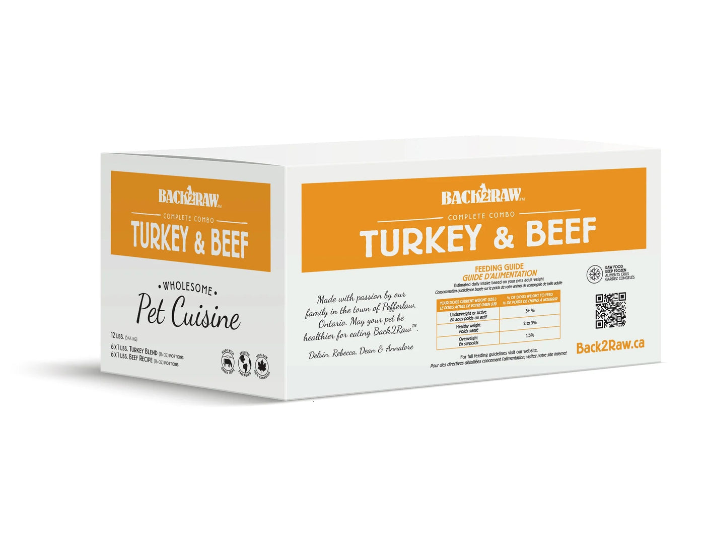 Complete Turkey & Beef Combo 12LB - Frozen Raw Food - Back2Raw - PetToba-Back2Raw