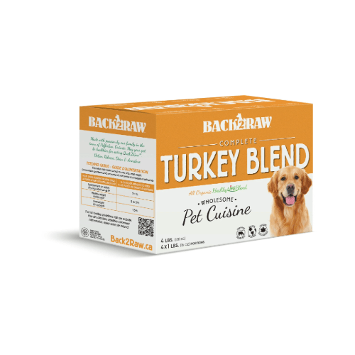 Complete Turkey Blend 4LB - Frozen Raw Food - Back2Raw - PetToba - Back2Raw