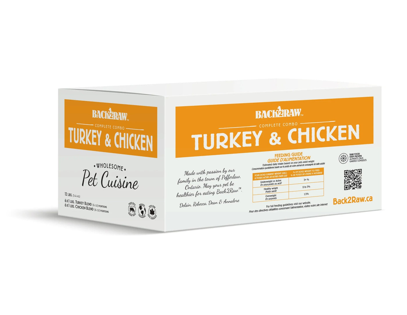 Complete Turkey & Chicken Combo 12LB - Frozen Raw Food - Back2Raw - PetToba-Back2Raw
