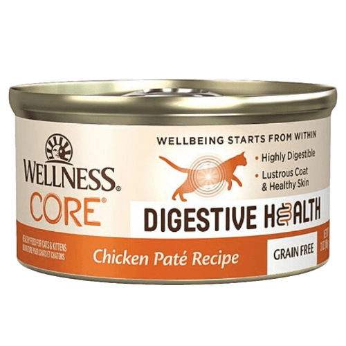 CORE® Digestive Health Chicken Pate Wet Cat Food 3.0 oz cans - Wellness - PetToba - Wellness