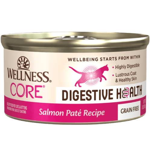 CORE® Digestive Health Salmon Pate Wet Cat Food 3.0 oz cans - Wellness - PetToba - Wellness