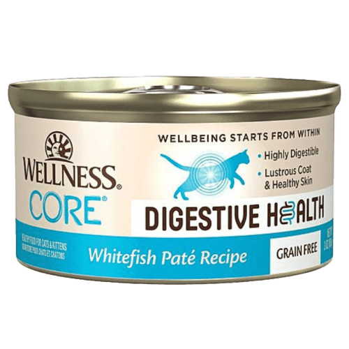 CORE® Digestive Health Whitefish Pate Wet Cat Food 3.0 oz cans - Wellness - PetToba - Wellness