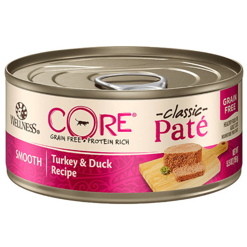 CORE® Grain - Free Turkey & Duck Pâté Wet Cat Food 5.5oz cans - Wellness - PetToba - Wellness