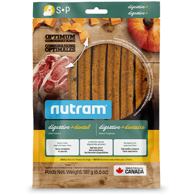 Dental Chew Digestive+ Lamb - Dog Treats - Nutram - PetToba - Nutram