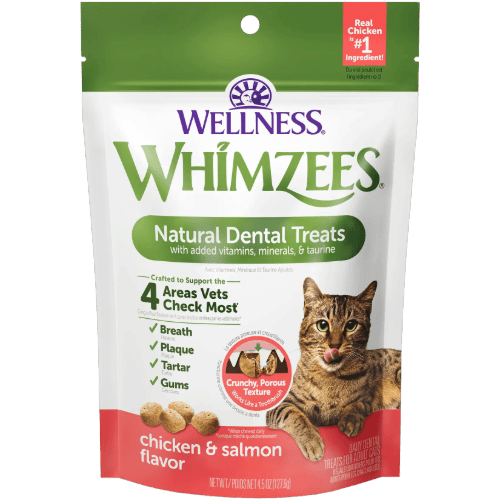 Dental Treats Chicken & Salmon Flavor 2oz - Cat Treat - Whimzees - PetToba - Whimzees