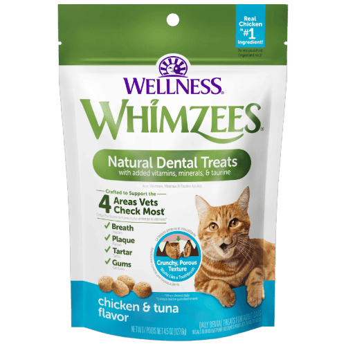 Dental Treats Chicken & Tuna Flavor 2oz - Cat Treat - Whimzees - PetToba - Whimzees