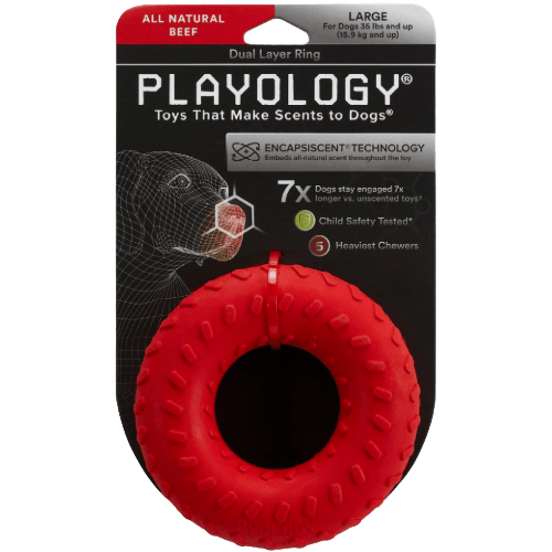 Dual Layer Ring Beef Scent - Playology - PetToba - Playology