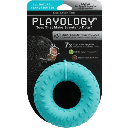 Dual Layer Ring Peanut Butter Scent - Playology - PetToba - Playology