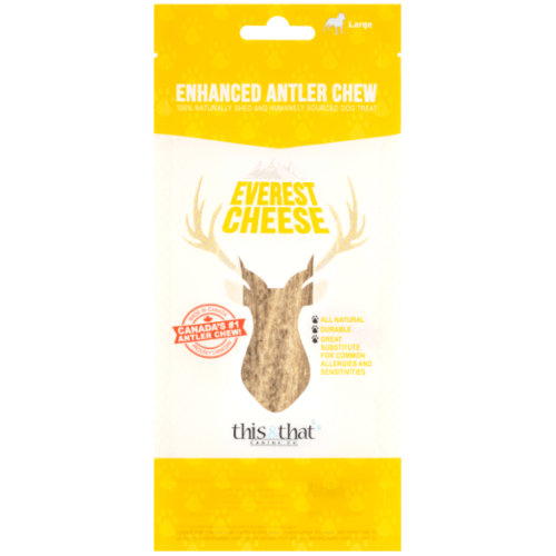 Enhanced Antler Chew Everest Cheese Large 7.5" - This & That - PetToba - This & That