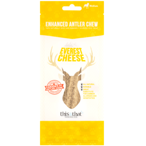 Enhanced Antler Chew Everest Cheese Medium 6.5" - This & That - PetToba - This & That