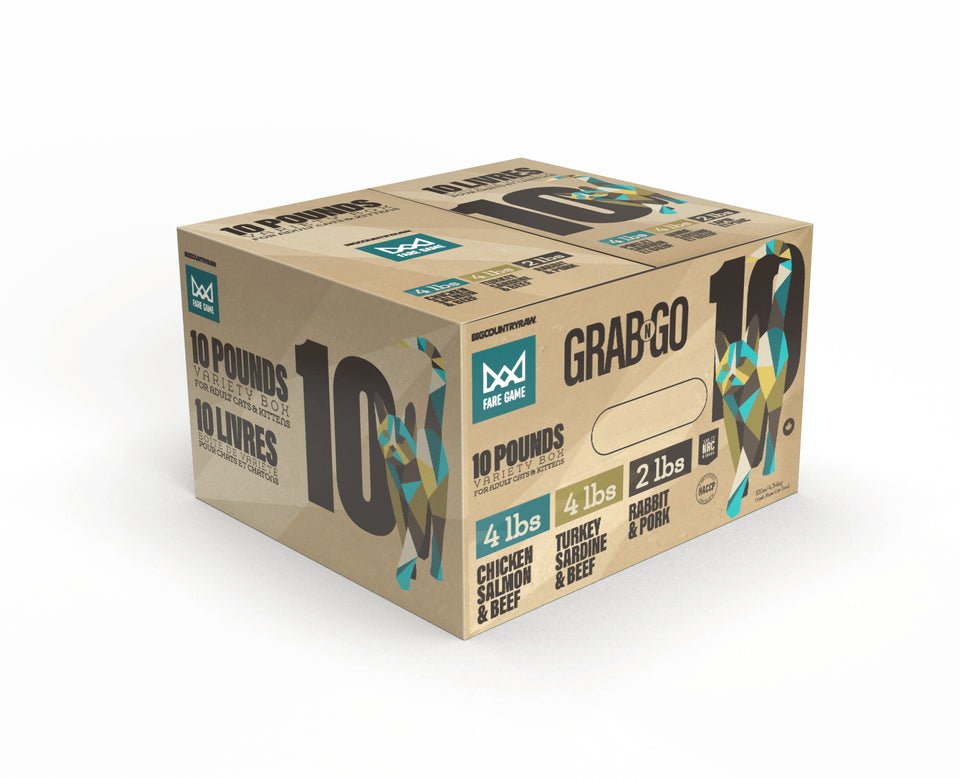 Fare Game Grab N Go Variety Pack - Frozen Raw Cat Food - Big Country Raw - PetToba - Big Country Raw