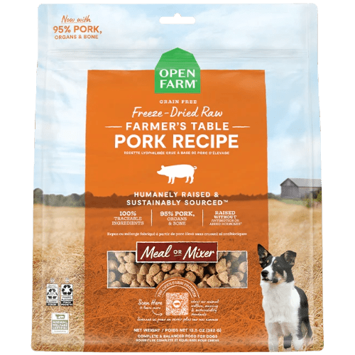 Farmer’s Table Pork - Freeze - Dried Raw Dog Food - Open Farm - PetToba - Open Farm