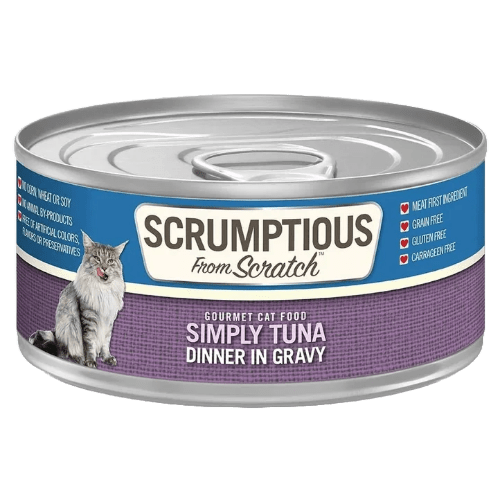 Flaked Red Meat Tuna Simply Tuna - Dinner in Gravy - Wet Cat Food - Scrumptious - PetToba - Scrumptious