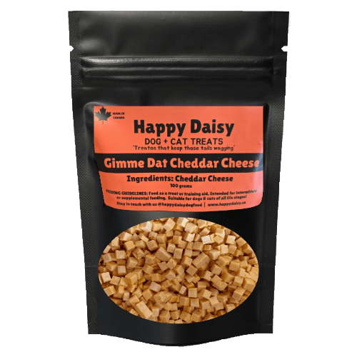 Freeze Dried Cheddar Cheese Bites - Dog Treats - Happy Daisy - PetToba - Happy Daisy