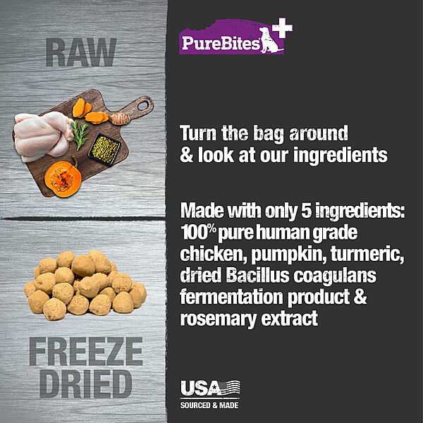 Freeze Dried Gut & Digestion - Dog Treats - PureBites - PetToba - PureBites
