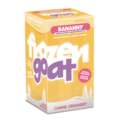 Frozen Goat Bananny - Frozen Raw Dog Treats - Big Country Raw - PetToba - Big Country Raw