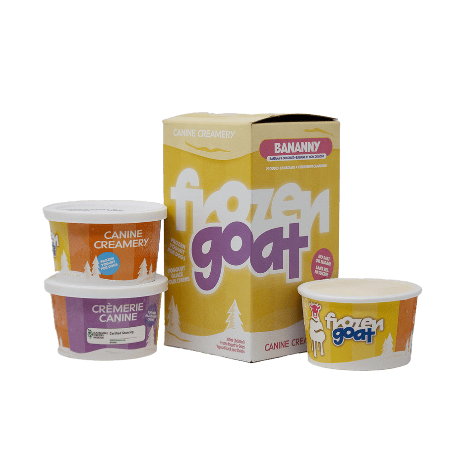 Frozen Goat Bananny - Frozen Raw Dog Treats - Big Country Raw - PetToba - Big Country Raw