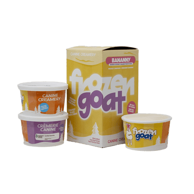 Frozen Goat Bananny - Frozen Raw Dog Treats - Big Country Raw - PetToba - Big Country Raw