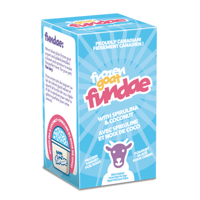 Frozen Goat Fundae - Frozen Raw Dog Treats - Big Country Raw - PetToba - Big Country Raw