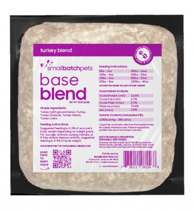 Frozen Turkey Blend 2lb - Frozen Raw Food - smallbatch - PetToba-smallbatch